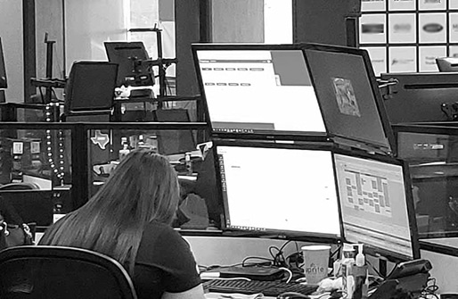 Technician taking notes and providing business IT support in Houston
